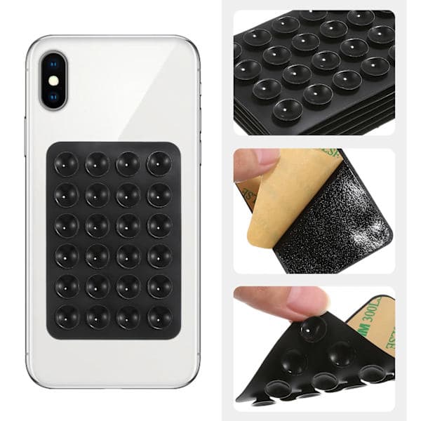 Octobuddy silikon telefon sugekopp tilbehør multifunksjonell bilkoppholderknapp