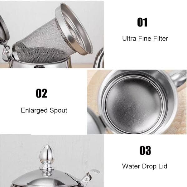 Tekanne Kaffekanne SØLV 2.0L 2.0L Sølv 2.0L-2.0L Silver 2.0L-2.0L