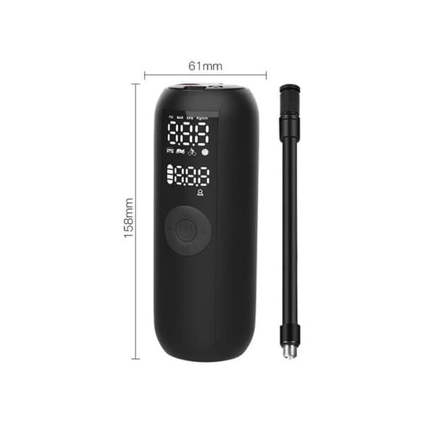 Dekkoppblåser - AIMOONSA - 150PSI - Oppladbar - Automatisk stopp - LCD-skjerm