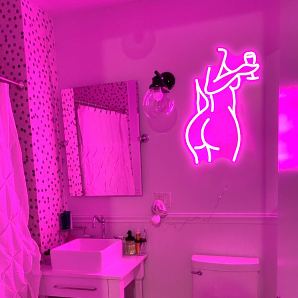 LED neonskyltar för väggdekoration ölskylt bar skylt kvinnokropp neonljus USB-driven ljusskylt för sovrum bar klubb butik festpresent