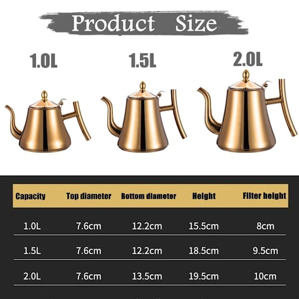 Tekanne Kaffekanne SØLV 2.0L 2.0L Sølv 2.0L-2.0L Silver 2.0L-2.0L