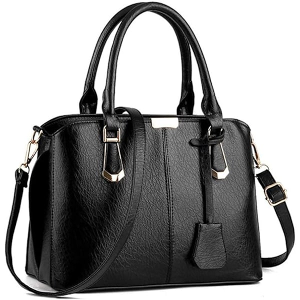 Mode Kvinnor Handväskor PU Läder Justerbart Handtag Satchel Axelväskor Dam Tote Väska Casual för Utomhusarbete Gåvor till Kvinnor