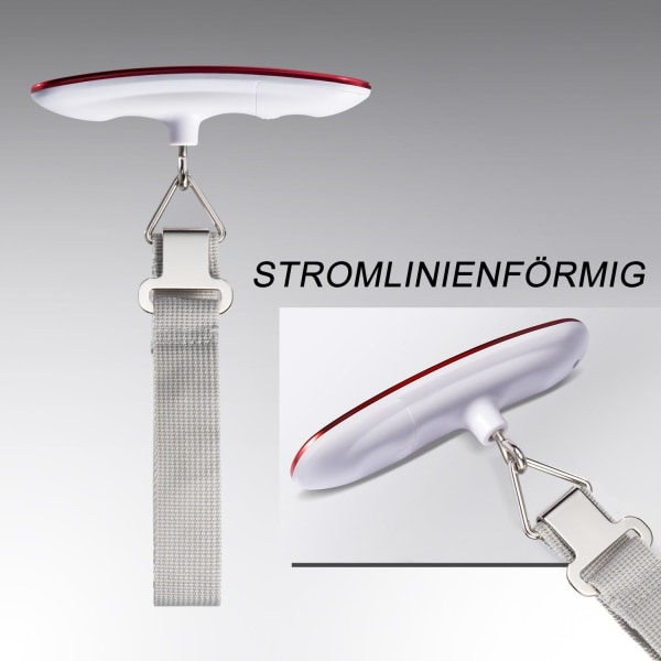 Kannettava matkalaukkuvaaka taustavalaistulla LCD-näytöllä, taaraustoiminnolla, kätevä matkoille/perhe-elämään jne.