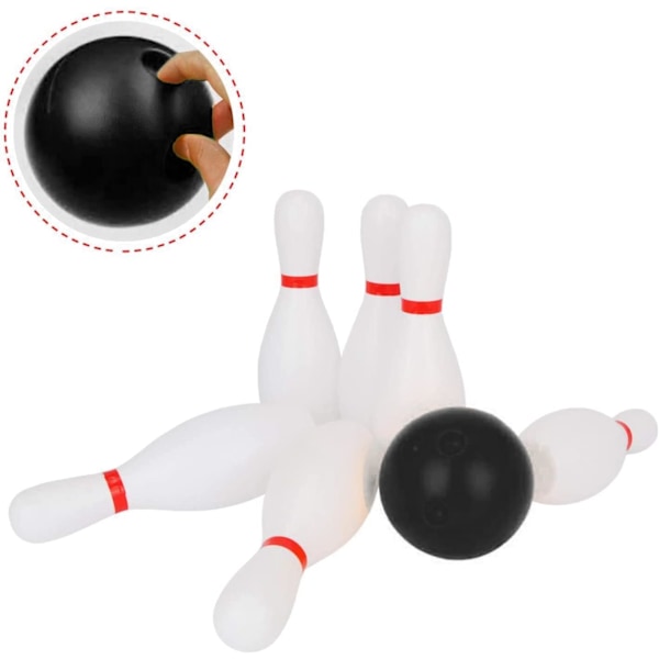 1 Set Bowling Set för Barn & Vuxna 2 med 10 Käglor för Familj Barn och Vuxna Trädgård