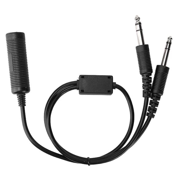 Helikopter headset adapterkabel for generell luftfart U 174