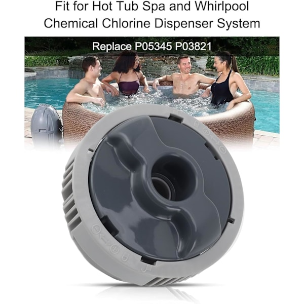 Kemikaliedispenser System P05345 P03821 Ersättningsklorinator för Lay Z Spa Badtunna Spa Klordispenser