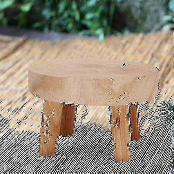 Mini Rund Naturtre Krakk, hagekrakk - 3.5\"