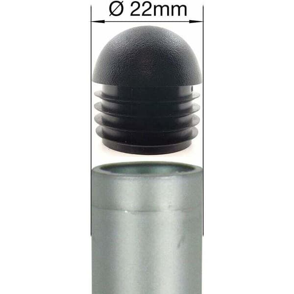 16 Stykker - Alle Størrelser - Buet Runde Rørindsatser, Endestykker, Propper til Bord-, Stol- og Møbelben (22mm)