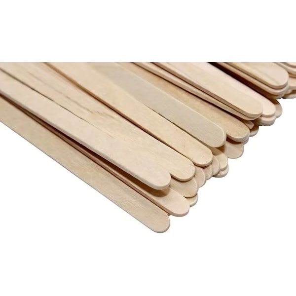 Puiset kahvinsekoittimet x 100, kertakäyttöiset ja ympäristöystävälliset, 140 mm (100 sekoitinta)