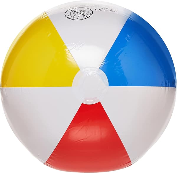 Intex Glossy Panel Bold - Oppustelig Vandbold/Strandbold - Diameter 51 cm