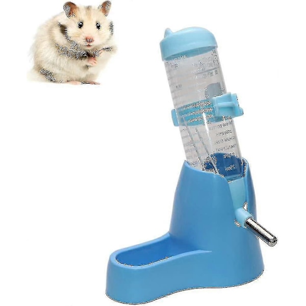 3-i-1 Hengende Vannflaske til Hamster, Automatisk Drikkedispenser med Base for Dverg Hamster Mus Rotte Piggsvin-yky