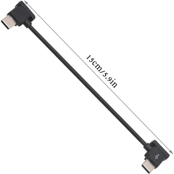 - Adapterkabel, F74 Type-C til Type-C 15cm/59 tommer, til DJI Mavic Air 2/Mini 2