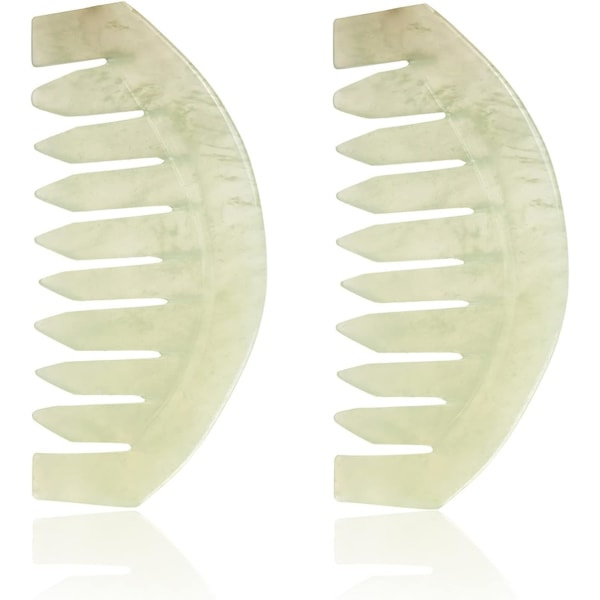 Jade Sten Massagkam Traditionell Naturlig Jade Massager Akupunktur Huvudterapi Triggerpunkt Behandling