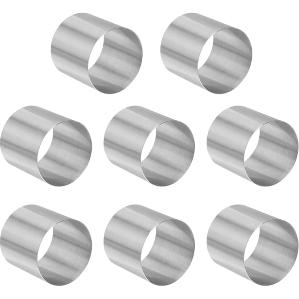 Grilltillbehör, dessertringar 5 cm, dessertringar, 8 st, kakor, mousse, formring - tårta