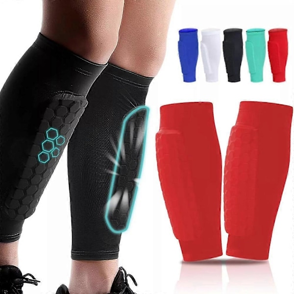 Shin Defender Lasten Säärisuojat Kompressiohiha Hunajakennopehmusteilla black S