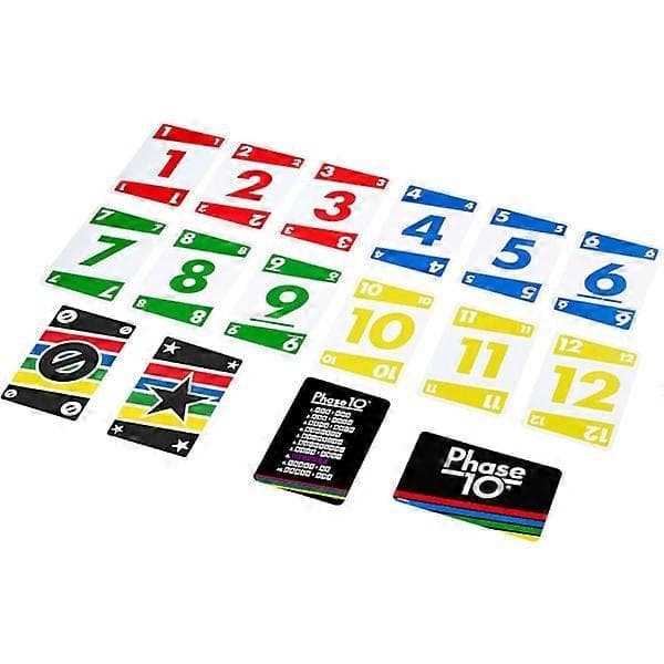Spillekort Phase 10 svart eske