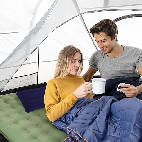 Uppblåsbar kudde, 2 campingkuddar