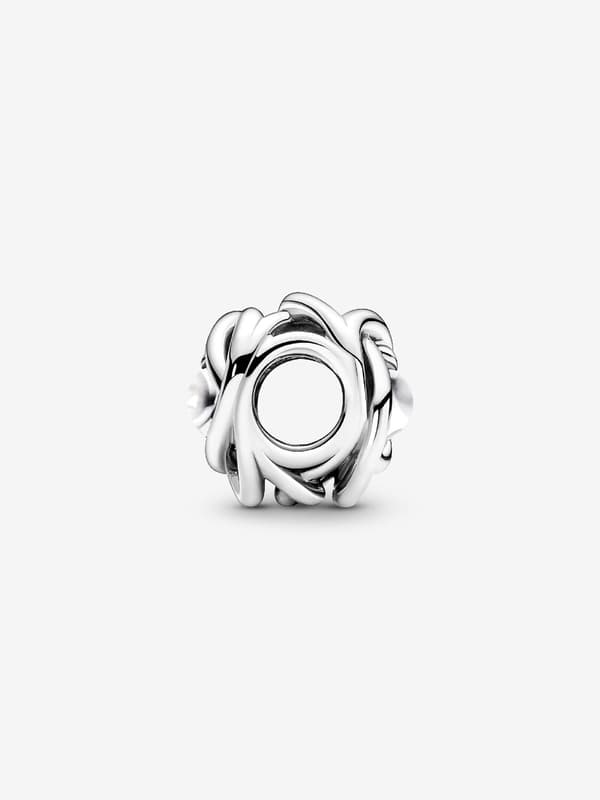 - June Vit Pärlemor Evighetscirkelberlock - Sterlingsilver