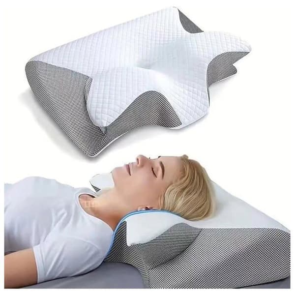 Ergonomisk Nackkudde i Memory Foam, Ergonomisk Memory Foam-kudde för Sido- och Magsovare