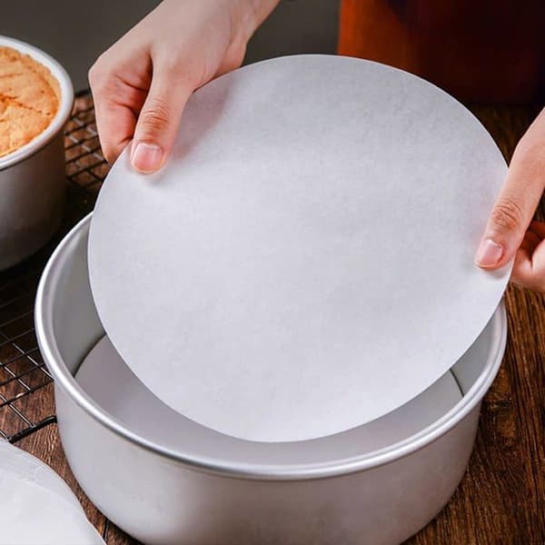 20,3 cm bagepapircirkler, 100 stykker runde non-stick bagepapir kageforme, fedtafvisende ark