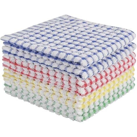 Disktrasor för diskning av köksredskap, superabsorberande disktrasor, frottéhanddukar, 8-pack, 30x30 cm