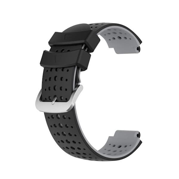 Silikone urrem Garmin Forerunner 220, 230, 235, 630, 620, 735XT, Approach Sort Sort