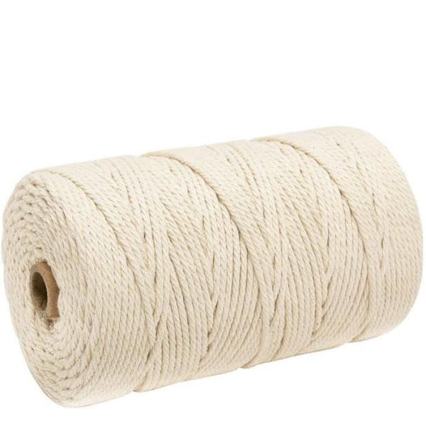 3 mm x 200 m bomullsnor for veggmontert drømmefanger - bibibobi 407