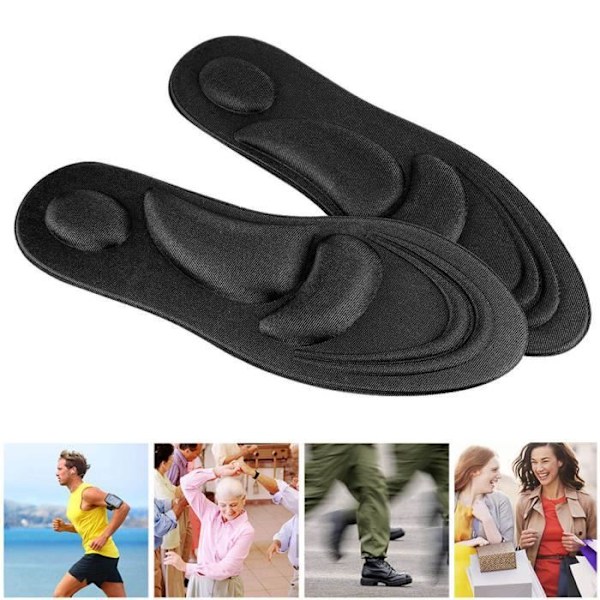 VINGVO Ortopediska Inlägg Plattfot Stöd för Fotvalv Memory Foam Innersula
