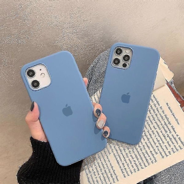 Silikone Telefon Cover til iPhone 13 Azure blue