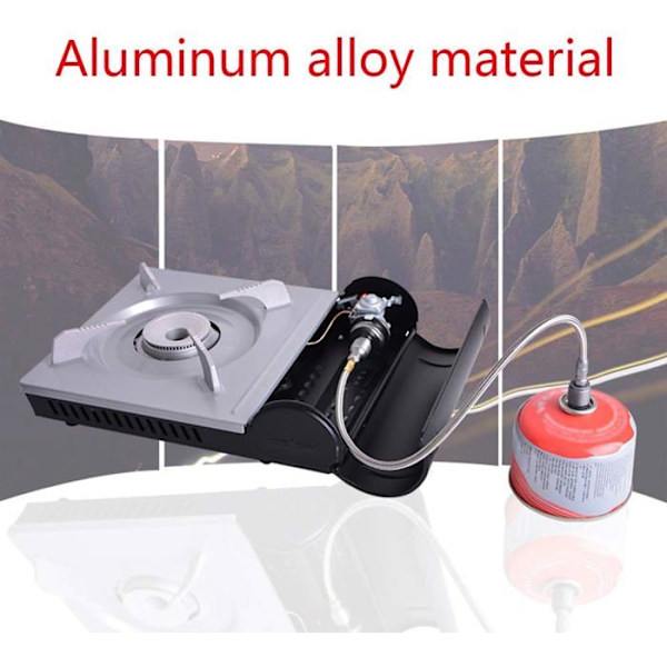Camping Gass Adapter Konverter Komfyrkobling for Beholder Butan til Skrue Gasspatron, Gasskomfyr Konverteringshode Adapter
