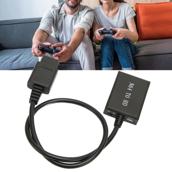 N64 til HDMI-omformer, N64 til HDMI-adapterkabel for SNES N64, HD-koblingskabel