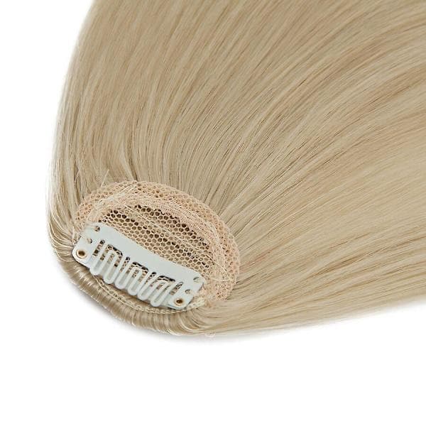 Clip In Bangs Hårförlängningar, 28cm Blekt Blond Frans Hårstycke Syntetiskt Hårstycke blond & blektblond blond & bleachblonde