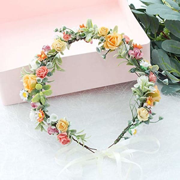 Svensk Midsommer Blomsterkrans – Boho Blomstergirlander Hodeplagg for Sommerfestligheter