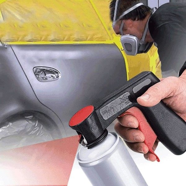 Standard Pistolgrepp för Aerosolsprayburkar Hållare Färgburkar Hållare Aerosolsprayburkar Pistoler Pistolgrepp Utlösare Plastspray Bärbar Färg Han