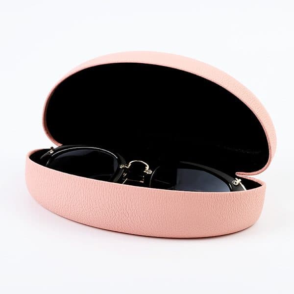 Hårdt etui til overdimensionerede solbriller og briller pink pink