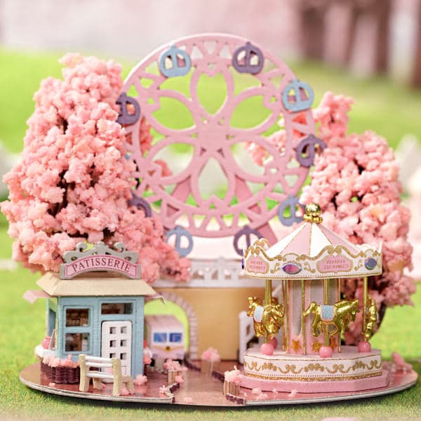 3D Magic Cabin Pussel, 2022 Ny Dockhus Miniatyr Hus Kit, D