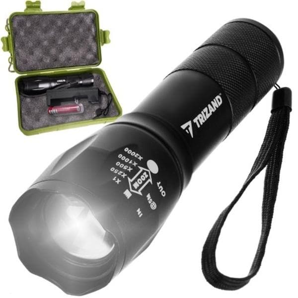 CREE LED T6 -taskulamppu – tehokas sisäänrakennetulla akulla