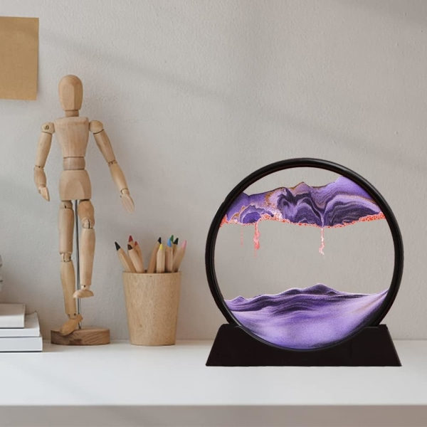 Kreativa hemmagjorda glashantverk 3D tredimensionell målning kontor L