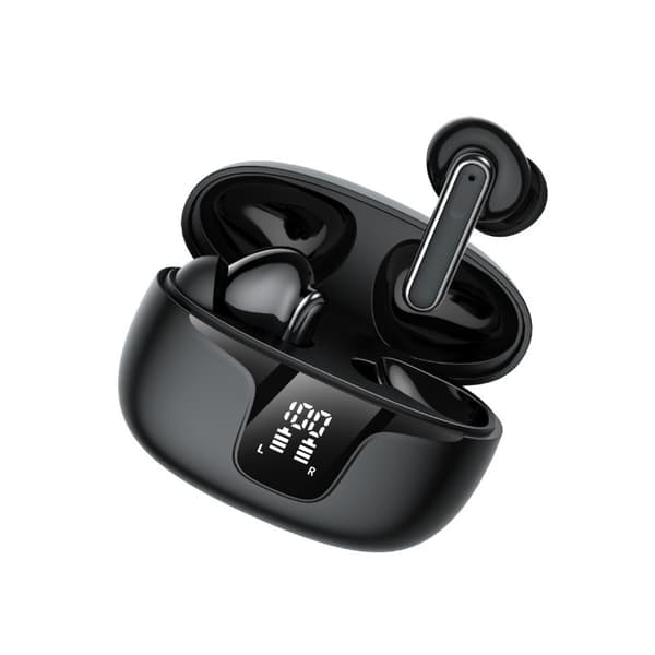 Trådløse Bluetooth-hovedtelefoner - 30 timer C4U® ANC ENC BT 5.3 Sort