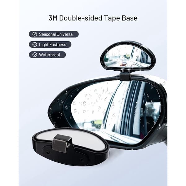 Blindsone speil - 15x5.5cm - 2 stk - Bil blindsone speil