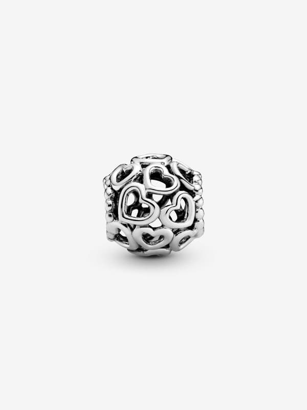 - Hjerter Overalt Charm - Sterlingsølv