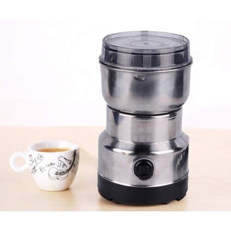 Multifunksjonell kaffekvern med rustfrie stålblader, egnet for kaffebønner, linfrø, pepper, krydder og mer