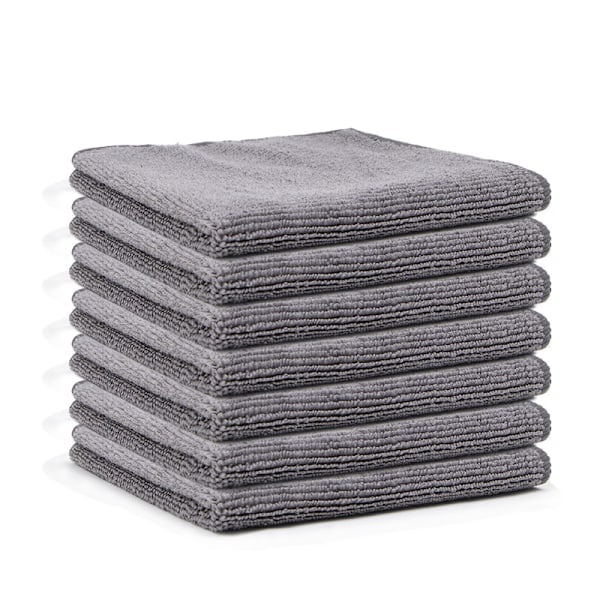 Sett med 7 mikrofiber oppvaskkluter, myke, superabsorberende og lo-frie Gray
