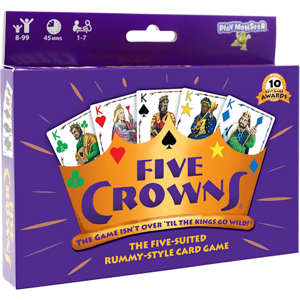 Five Crowns | Perhekorttipelit | Perhematkapelit | Perhekorttipelit matkalle | Ikä 8+