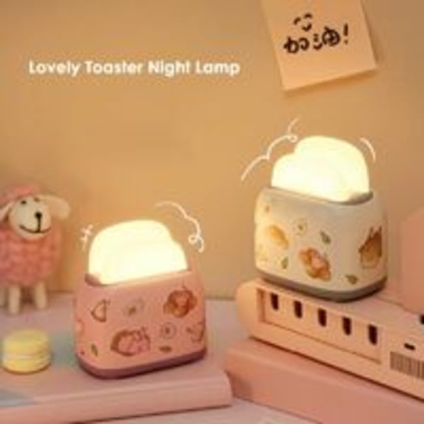 Tyttöleivänpaahdin Yövalo USB Ladattava LED Silmäsuoja Pehmeä