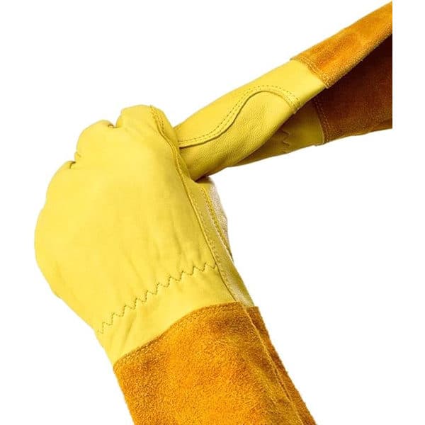 1 par havehandsker - unisex - gul - størrelse M