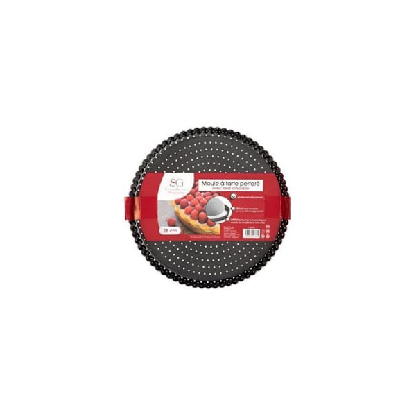Paiform - Avtakbar - 28 cm - Metall - Perforert - Grå