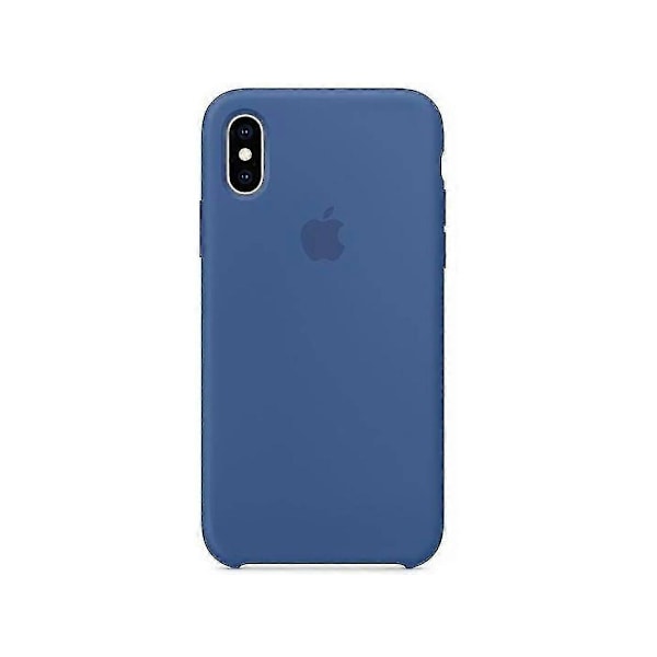 Silikoninen puhelinkotelo iPhone X & iPhone Xs -puhelimille Dark Blue
