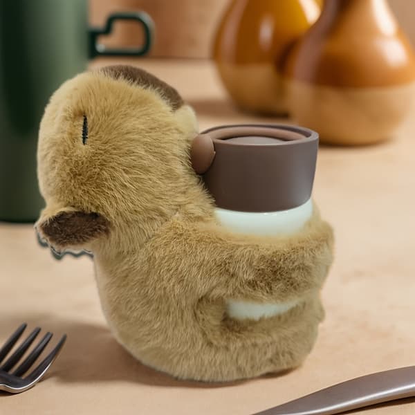 Bedårende capybara plyslegetøj - bløde, søde kunstpelsdyr, perfekte til boligindretning og vintergaver. 1 stk.