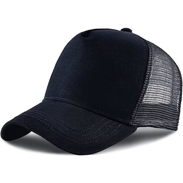 5-panels keps, Mesh-keps, Justerbar Snapback, Mesh Enfärgad Unisex Negro